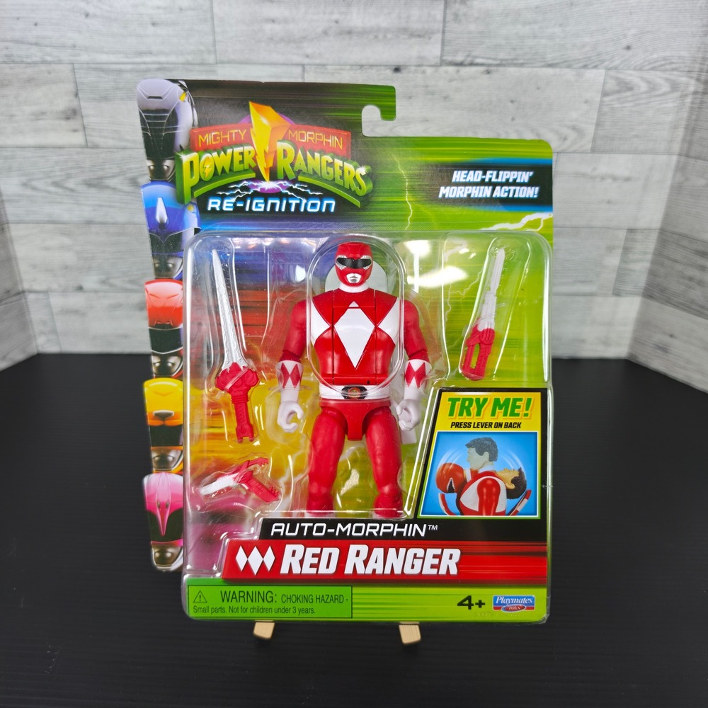 Playmates Power Rangers Re-Ignition Red Ranger Auto-Morphin Action Figure NEW